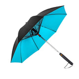 Maxbell Umbrella with Fan Compact Sun Umbrella for Camping Outdoor Activities Travel blue