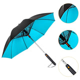 Maxbell Umbrella with Fan Compact Sun Umbrella for Camping Outdoor Activities Travel blue