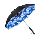 Maxbell Umbrella with Fan Compact Sun Umbrella for Camping Outdoor Activities Travel sky and clouds