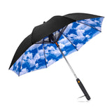 Maxbell Umbrella with Fan Compact Sun Umbrella for Camping Outdoor Activities Travel sky and clouds