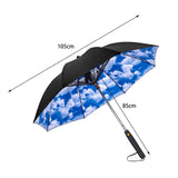 Maxbell Umbrella with Fan Compact Sun Umbrella for Camping Outdoor Activities Travel sky and clouds