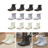 Maxbell Women Rain Boots Waterproof Anti Slip Rainboots for Outdoor Hiking Traveling 250cmx17cm white