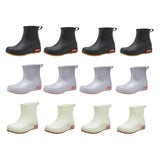 Maxbell Women Rain Boots Waterproof Anti Slip Rainboots for Outdoor Hiking Traveling 250cmx17cm white