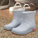 Maxbell Women Rain Boots Waterproof Anti Slip Rainboots for Outdoor Hiking Traveling 250cmx17cm gray