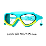 Maxbell Kids Swim Goggles Anti Fog Wide View Eyewear for Indoor Water Sports Outdoor Yellow Green