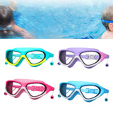 Maxbell Kids Swim Goggles Anti Fog Wide View Eyewear for Indoor Water Sports Outdoor Yellow Green