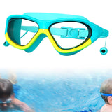 Maxbell Kids Swim Goggles Anti Fog Wide View Eyewear for Indoor Water Sports Outdoor Yellow Green