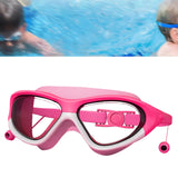 Maxbell Kids Swim Goggles Anti Fog Wide View Eyewear for Indoor Water Sports Outdoor White Pink