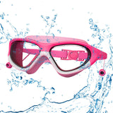 Maxbell Kids Swim Goggles Anti Fog Wide View Eyewear for Indoor Water Sports Outdoor White Pink