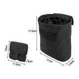 Maxbell Waist Pack Roll up Tool Bag Organizer Pack for Backpacking Motorbike Cycling Black