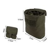 Maxbell Waist Pack Roll up Tool Bag Organizer Pack for Backpacking Motorbike Cycling Army Green