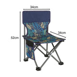 Maxbell Folding Camping Chair Side Pocket Foldable Chair Seat for Outdoor Beach Lawn