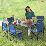 Maxbell Folding Camping Chair Side Pocket Foldable Chair Seat for Outdoor Beach Lawn