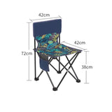 Maxbell Folding Camping Chair Portable Folding Fishing Chair for Patio Fishing Beach 42cmx42cmx72cm