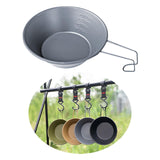 Maxbell Outdoor Camping Bowl Measuring Bowls Multipurpose for Hiking BBQ Backpacking Gray