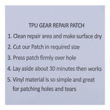 Maxbell Tent Repair Patch Multipurpose Pool Repair Patch for Awning Umbrella Outdoor Clear White