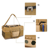 Maxbell 80 Liters Travel Camping Duffel Bag for Hiking Cookware 65x35x35cm Versatile Khaki