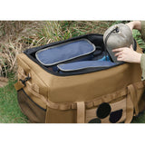Maxbell 80 Liters Travel Camping Duffel Bag for Hiking Cookware 65x35x35cm Versatile Khaki