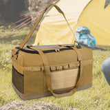 Maxbell 80 Liters Travel Camping Duffel Bag for Hiking Cookware 65x35x35cm Versatile Khaki