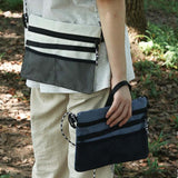 Maxbell Shoulder Bag Adjustable Strap Fashion Men Supplies Carry Bag Women Chest Bag White
