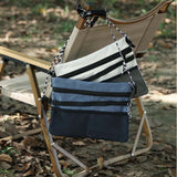 Maxbell Shoulder Bag Adjustable Strap Fashion Men Supplies Carry Bag Women Chest Bag White