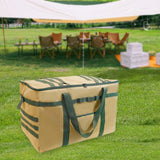 Maxbell Outdoor Camping Storage Bag Heavy Duty Storage Tote Bag for Sports Equipment Khaki