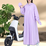 Maxbell Rain Poncho for Women with Hood Reusable Rain Coat for Fishing Hiking Riding