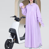 Maxbell Rain Poncho for Women with Hood Reusable Rain Coat for Fishing Hiking Riding