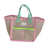 Maxbell Mesh Beach Tote Handbag Travel Makeup Bag for Women Kids Toys Outdoor Sports