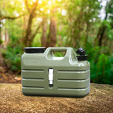 Maxbell Water Container with Spigot No Leakage Water Jug for Camping BBQ Backpacking 11L Green