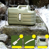Maxbell Water Container with Spigot No Leakage Water Jug for Camping BBQ Backpacking 11L Green
