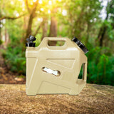 Maxbell Water Container with Spigot No Leakage Water Jug for Camping BBQ Backpacking 12L Khaki
