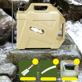 Maxbell Water Container with Spigot No Leakage Water Jug for Camping BBQ Backpacking 12L Khaki