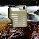 Maxbell Water Container with Spigot No Leakage Water Jug for Camping BBQ Backpacking 12L Green 1 Handle