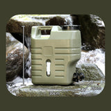 Maxbell Water Container with Spigot No Leakage Water Jug for Camping BBQ Backpacking 12L Green 1 Handle