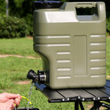 Maxbell Water Container with Spigot No Leakage Water Jug for Camping BBQ Backpacking 12L Green 1 Handle