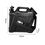 Maxbell Water Container with Spigot No Leakage Water Jug for Camping BBQ Backpacking 12L Black