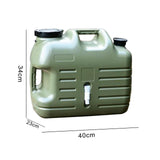 Maxbell Water Container with Spigot No Leakage Water Jug for Camping BBQ Backpacking 25L Green