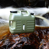 Maxbell Water Container with Spigot No Leakage Water Jug for Camping BBQ Backpacking 25L Green
