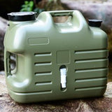 Maxbell Water Container with Spigot No Leakage Water Jug for Camping BBQ Backpacking 25L Green