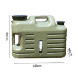 Maxbell Water Container with Spigot No Leakage Water Jug for Camping BBQ Backpacking 18.5L Green