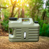 Maxbell Water Container with Spigot No Leakage Water Jug for Camping BBQ Backpacking 18.5L Green