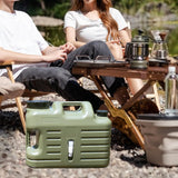 Maxbell Water Container with Spigot No Leakage Water Jug for Camping BBQ Backpacking 18.5L Green