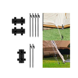 Maxbell Awning Rod Holder Camping Tent Pole Holder for Shelter Traveling Picnic 2 Rod Holder 4 Nails