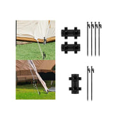 Maxbell Awning Rod Holder Camping Tent Pole Holder for Shelter Traveling Picnic 2 Rod Holder 4 Nails