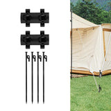 Maxbell Awning Rod Holder Camping Tent Pole Holder for Shelter Traveling Picnic 2 Rod Holder 4 Nails