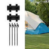 Maxbell Awning Rod Holder Camping Tent Pole Holder for Shelter Traveling Picnic 2 Rod Holder 4 Nails