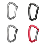 Maxbell Carabiner Clip D Shape Spring Snaps Key Ring Hook for Outdoor Camping Sports Light Grey