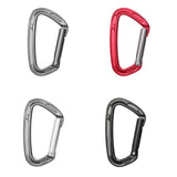 Maxbell Carabiner Clip D Shape Spring Snaps Key Ring Hook for Outdoor Camping Sports Light Grey