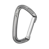 Maxbell Carabiner Clip D Shape Spring Snaps Key Ring Hook for Outdoor Camping Sports Light Grey